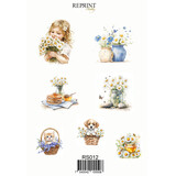 Reprint Daisies 10x20cm Stickers (RS012)