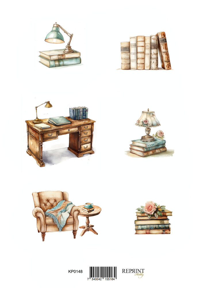 Reprint The Bookshop A4 Cutouts (KPA4108) Reprint The Bookshop A4 Cutouts (KPA4108)