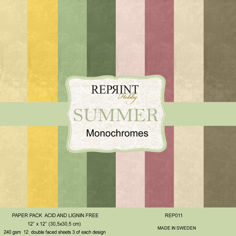 Reprint Summer 12x12 Inch Cardstock (REP011) Reprint Summer 12x12 Inch Cardstock (REP011)