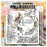 Aall and Create Fractured Ecosphere Stencil 6x6 Inch Nebula Nexus (AALL-PC-245)