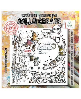 Aall and Create Fractured Ecosphere Stencil 6x6 Inch Nebula Nexus (AALL-PC-245)