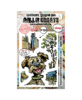 Aall and Create Streetwise Snouts A6 Stamp Set Skyline Sniffs (AALL-TP-1269) Aall and Create Streetwise Snouts A6 Stamp Set Skyline Sniffs (AALL-TP-1269)
