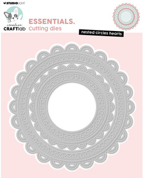 Creative Craftlab Nested Circles Hearts Essentials Cutting Die (CCL-ES-CD1007) (DISCONTINUED)