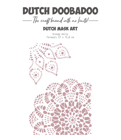 Dutch Doobadoo Woodland Springs Ducth Mask Art A5 Grunge Doily (470.784.373)