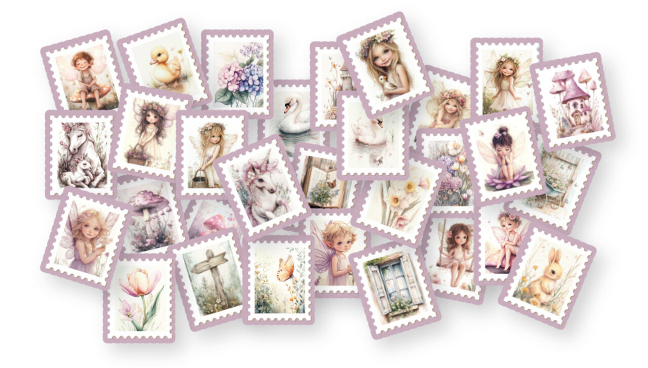 Dutch Doobadoo Woodland Springs Dutch Die-Cuts Spring Poststamps (30pcs) (474.007.062)