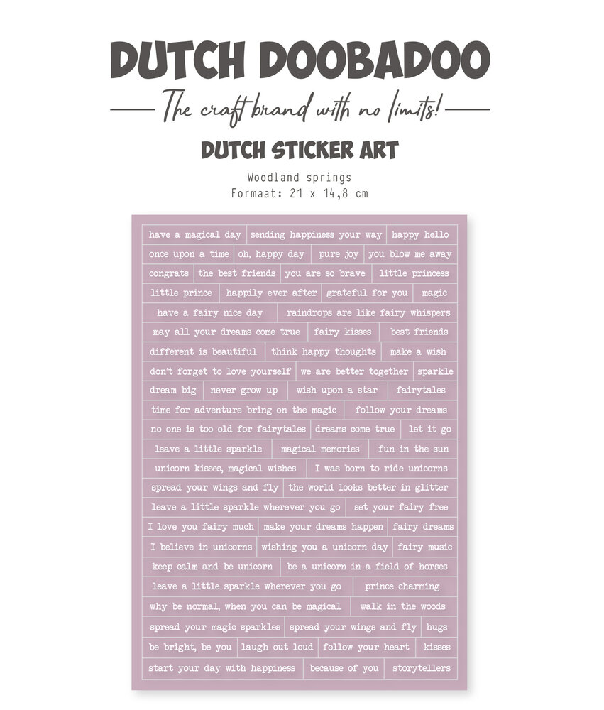 Dutch Doobadoo Woodland Springs Dutch Sticker Art A5 (491.200.037) (OUTLET) Dutch Doobadoo Woodland Springs Dutch Sticker Art A5 (491.200.037) (OUTLET)