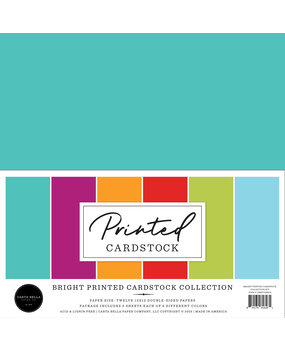 Carta Bella Bright Printed Cardstock 12x12 Inch Collection Kit (CBBPC439016)