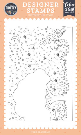 Echo Park Firefly Designer Stamps Firefly Night Scene (FLY434048)