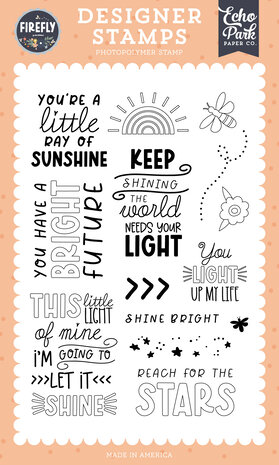 Echo Park Firefly Designer Stamps Light Up My Life (FLY434047)