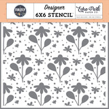 Echo Park Firefly Stencil Fireflies And Flowers (FLY434036)