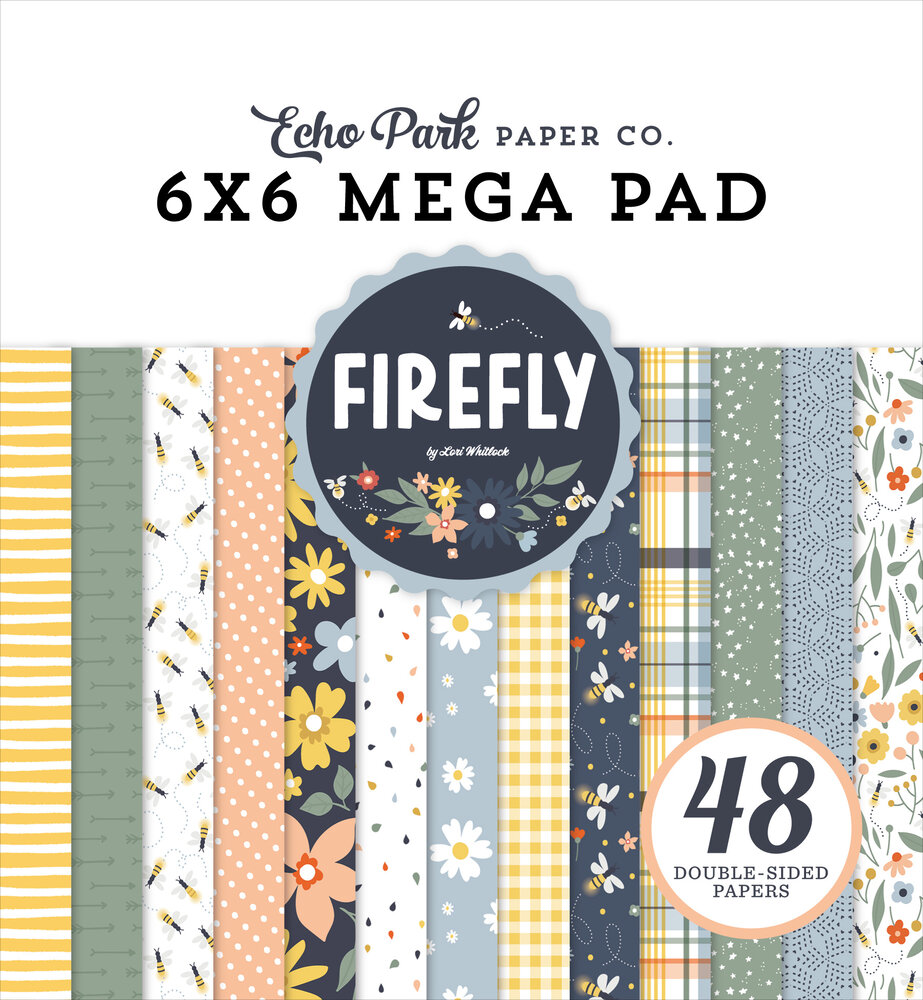 Echo Park Firefly 6x6 Inch Cardmakers Mega Pad (FLY434031) Echo Park Firefly 6x6 Inch Cardmakers Mega Pad (FLY434031)