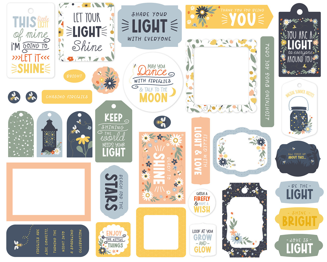 Echo Park Firefly Frames & Tags (FLY434025)