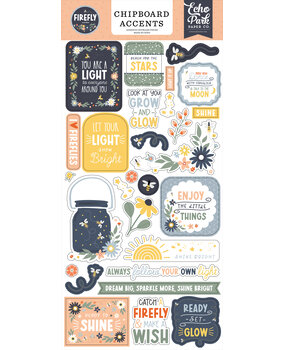 Echo Park Firefly Chipboard Accents (FLY434021)