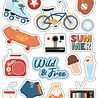 Echo Park Summer Break Puffy Stickers (SBR426066)