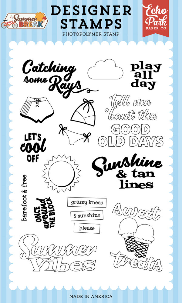 Echo Park Summer Break Designer Stamps Catching Some Rays (SBR426048) Echo Park Summer Break Designer Stamps Catching Some Rays (SBR426048)