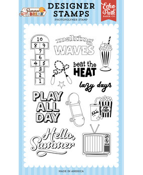 Echo Park Summer Break Designer Stamps Hopscotch (SBR426049)