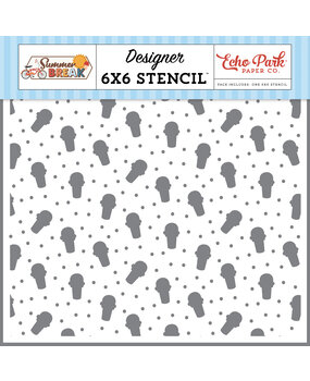 Echo Park Summer Break Stencil Sweet Treat Ice Cream (SBR426035)