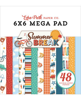 Echo Park Summer Break 6x6 Inch Cardmakers Mega Pad (SBR426031)