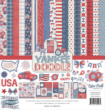 Echo Park Yankee Doodle 12x12 Inch Collection Kit (YD435016) Echo Park Yankee Doodle 12x12 Inch Collection Kit (YD435016)