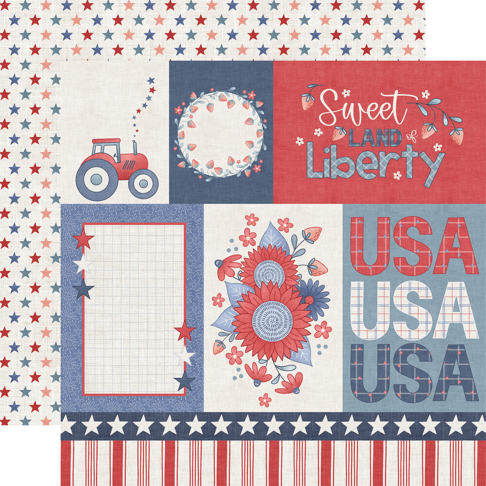 Echo Park Yankee Doodle 12x12 Inch Collection Kit (YD435016) Echo Park Yankee Doodle 12x12 Inch Collection Kit (YD435016)
