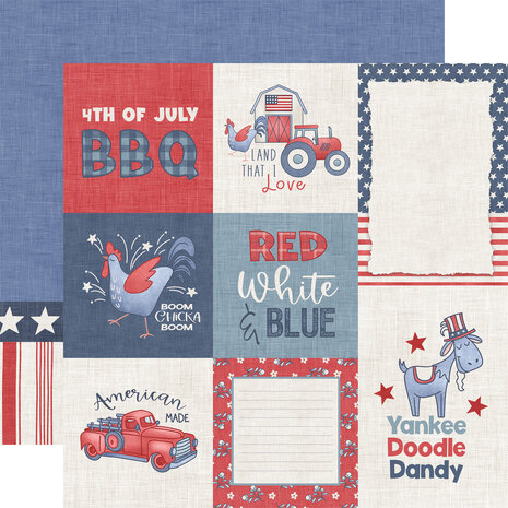 Echo Park Yankee Doodle 12x12 Inch Collection Kit (YD435016) Echo Park Yankee Doodle 12x12 Inch Collection Kit (YD435016)