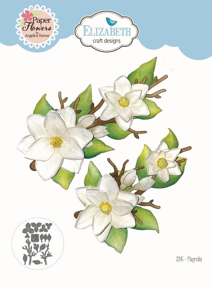 Elizabeth Craft Designs Spring Blossom Die Magnolia (2245)