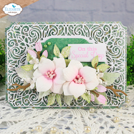 Elizabeth Craft Designs Spring Blossom Die Ornamental Frame (2249) Elizabeth Craft Designs Spring Blossom Die Ornamental Frame (2249)