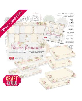 Craft & You Design Flower Romance Paper Kit Limited Edition (CKIT-FR-EN)