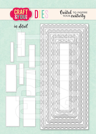 Craft & You Design DL Base Decorative Stiches Dies (CW347)
