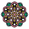 Aladine Dot Painting MDF Board & Stencil 20cm Peony (85502) Aladine Dot Painting MDF Board & Stencil 20cm Peony (85502)