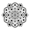 Aladine Dot Painting MDF Board & Stencil 20cm Peony (85502) Aladine Dot Painting MDF Board & Stencil 20cm Peony (85502)