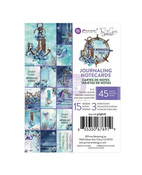 Prima Marketing A Mermaid's Tale 3x4 Inch Journaling Cards (676919)