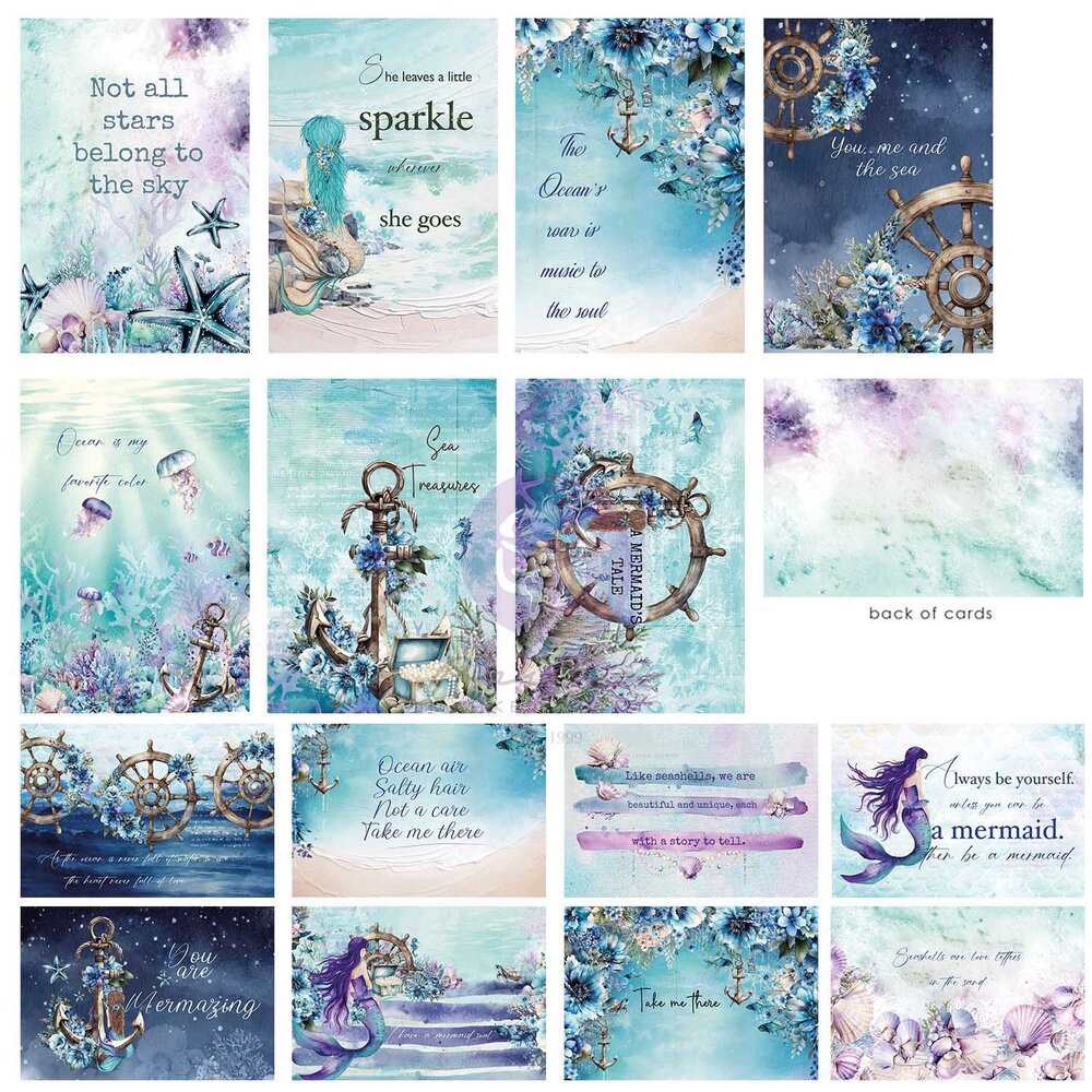 Prima Marketing A Mermaid's Tale 4x6 Inch Journaling Cards (676926) Prima Marketing A Mermaid's Tale 4x6 Inch Journaling Cards (676926)
