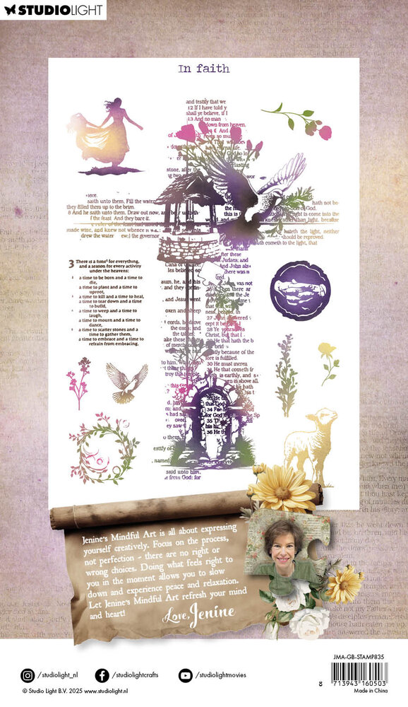 Studio Light Growing & Blooming Clear Stamp In Faith (JMA-GB-STAMP835) (DISCONTINUED) Studio Light Growing & Blooming Clear Stamp In Faith (JMA-GB-STAMP835) (DISCONTINUED)