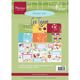 Marianne Design Paper Set by Marleen A5 Go Team (PK9207)