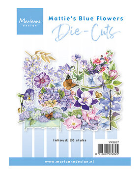 Marianne Design Die-cuts Mattie's Blue Flowers (VK9627)