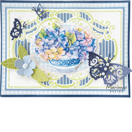Marianne Design Die-cuts Mattie's Blue Flowers (VK9627) Marianne Design Die-cuts Mattie's Blue Flowers (VK9627)