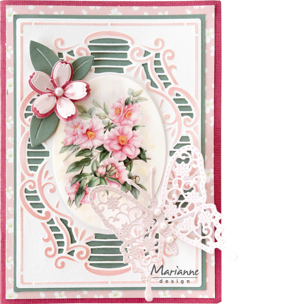 Marianne Design Die-cuts Mattie's Pink Flowers (VK9626) Marianne Design Die-cuts Mattie's Pink Flowers (VK9626)