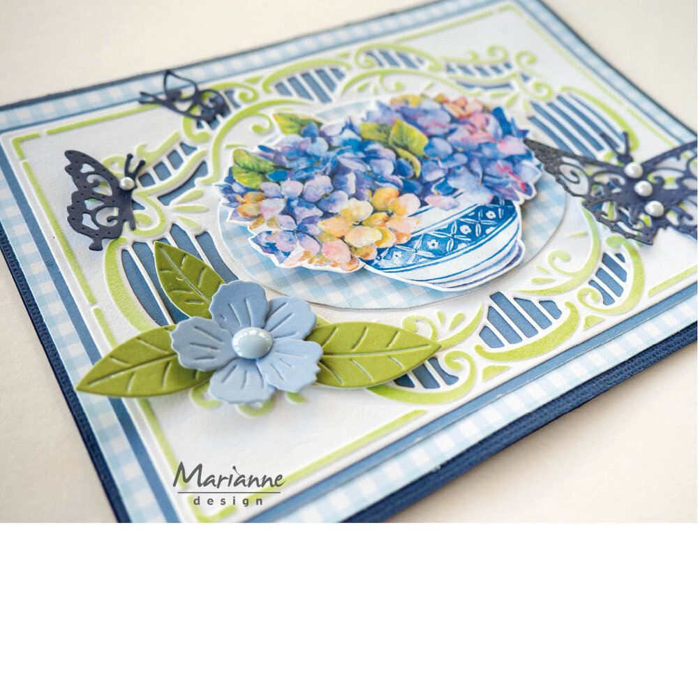 Marianne Design Die-cuts Mattie's Blue Flowers (VK9627) Marianne Design Die-cuts Mattie's Blue Flowers (VK9627)