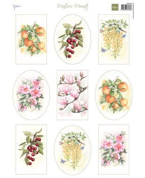 Marianne Design Decoupage Sheet A4 Mattie's Mooiste Fruit & Flowers (MB0222) (DISCONTINUED)