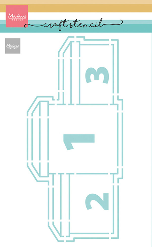 Marianne Design Craft Stencil Winner's Podium (PS8186) Marianne Design Craft Stencil Winner's Podium (PS8186)