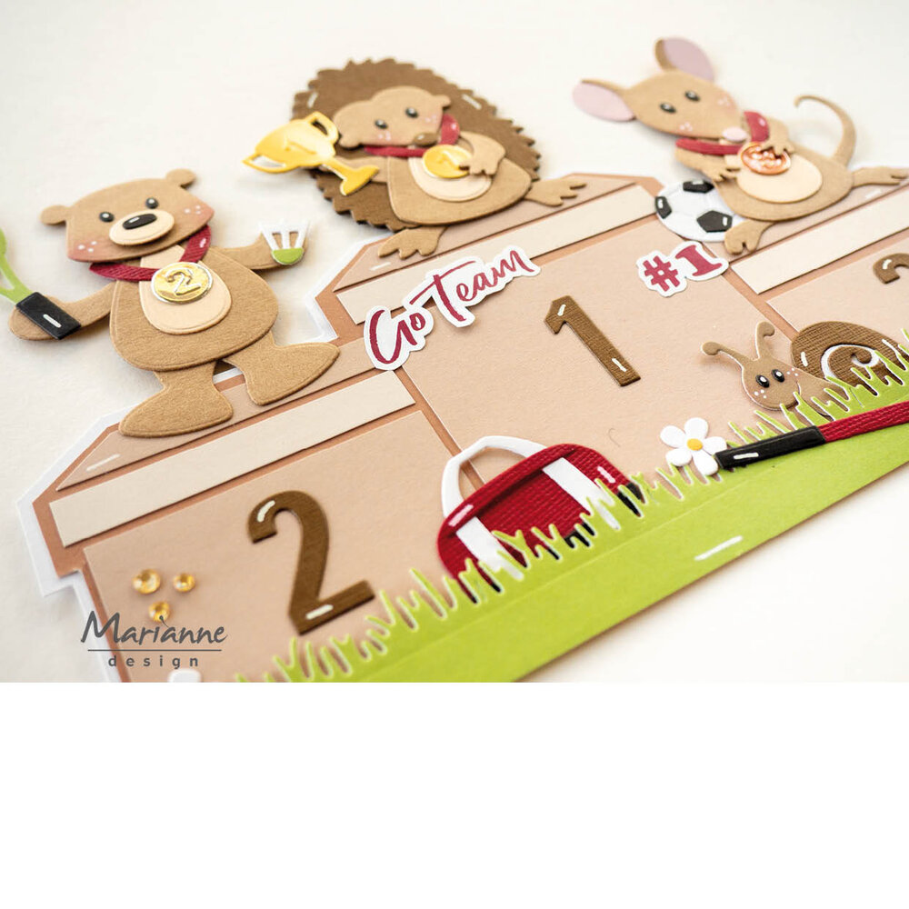 Marianne Design Craft Stencil Winner's Podium (PS8186) Marianne Design Craft Stencil Winner's Podium (PS8186)