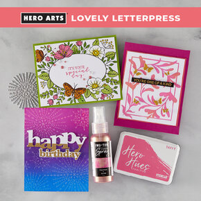 Hero Arts Lovely Letterpress