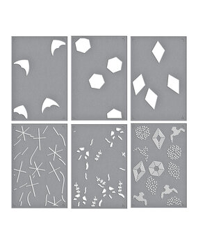 Spellbinders Layered Flying Kites Stencil (STN-108)