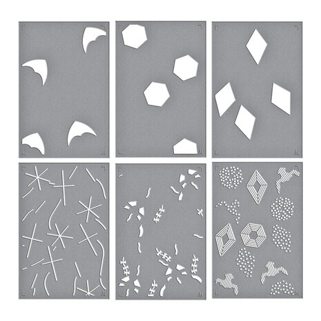 Spellbinders Layered Flying Kites Stencil (STN-108)