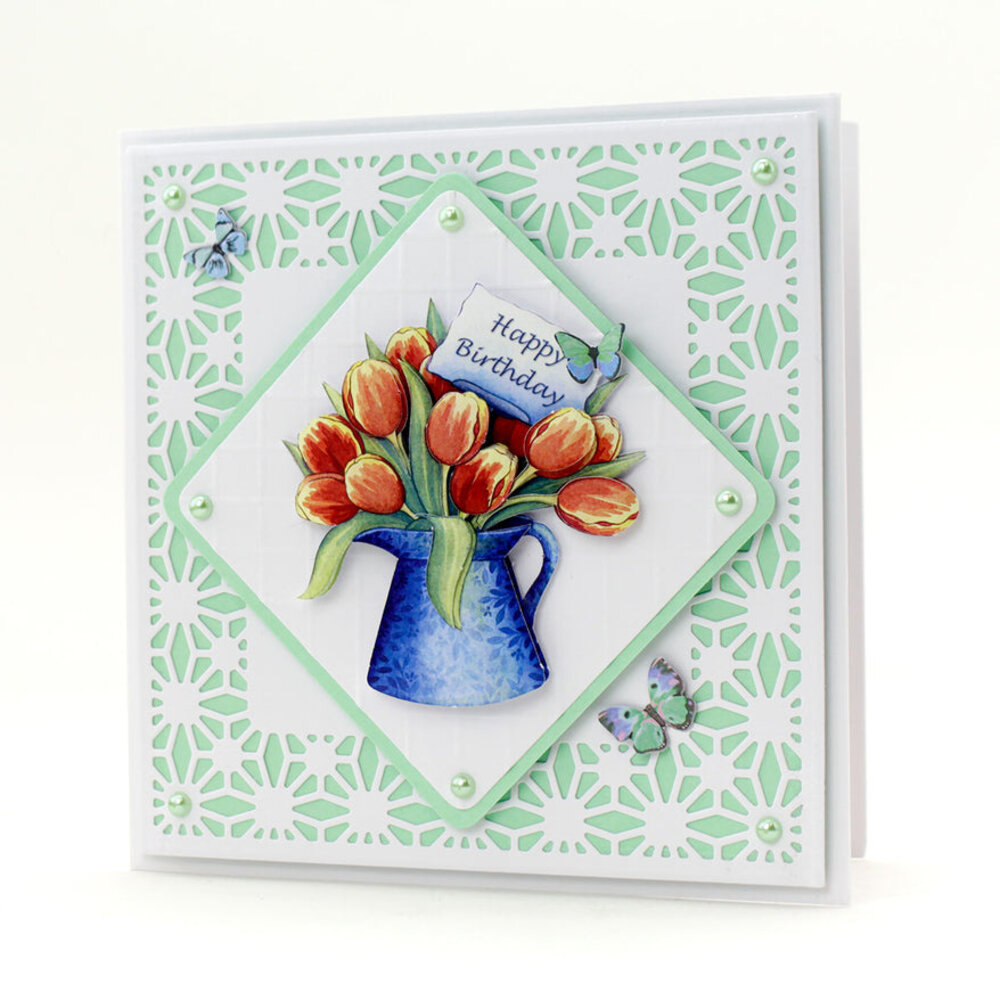 Katy Sue Designs Birthday Flower 3D Die-Cut Decoupage (3pcs) (11-DCD500)