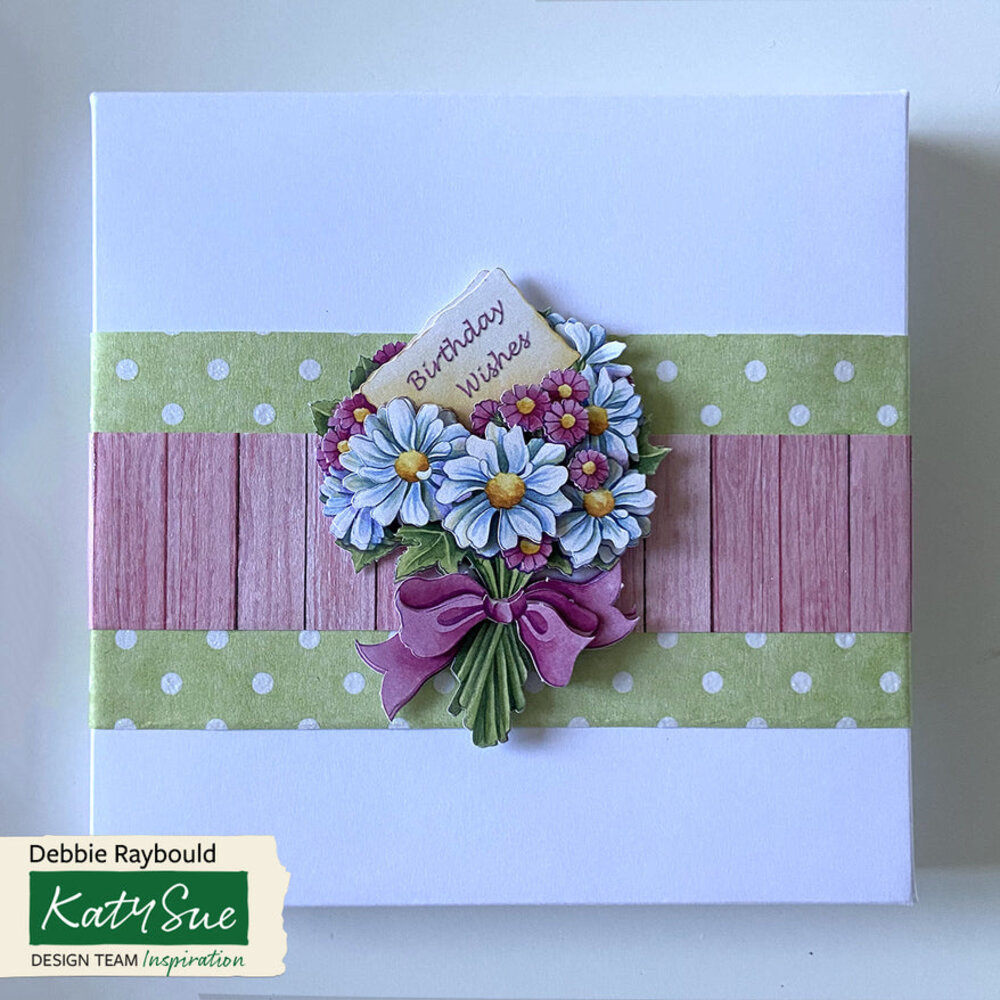 Katy Sue Designs Birthday Flower 3D Die-Cut Decoupage (3pcs) (11-DCD500)
