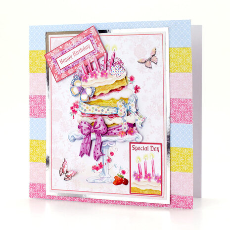Katy Sue Designs Birthday Layer Cake 3D Die-Cut Decoupage (3pcs) (11-DCD572)