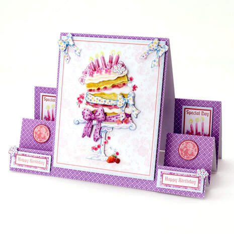 Katy Sue Designs Birthday Layer Cake 3D Die-Cut Decoupage (3pcs) (11-DCD572)