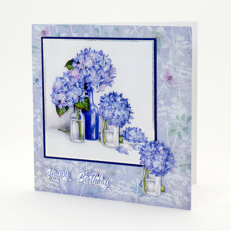 Katy Sue Designs Blue Hydrangeas 3D Die-Cut Decoupage (3pcs) (11-DCD665)